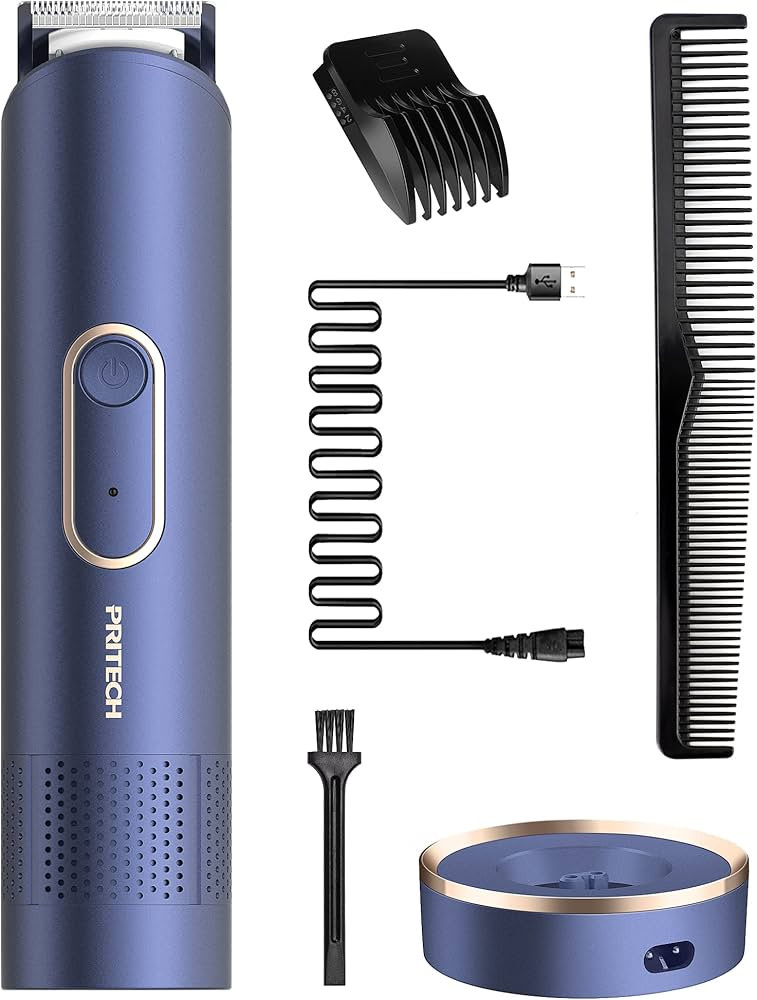 PRITECH Beard Trimmer for Men, Electric Groin Hair Trimmer, Body Trimmer, Rechargeable Hair Clipp... | Amazon (US)