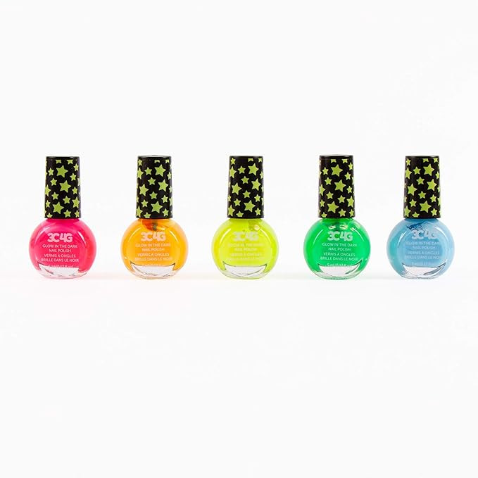 Glow in The Dark Nail Polish Set for Girls & Teens - 5 Vibrant, Non-Toxic, Fun & Safe Nail Polish... | Amazon (US)