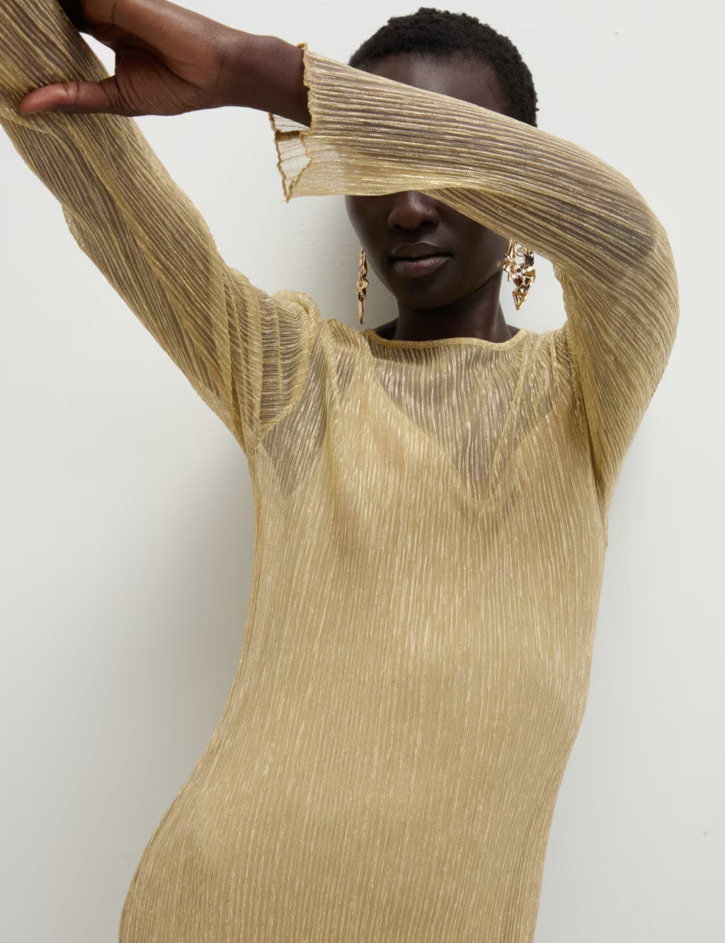 Lurex Sparkly Mini Column Dress | Marks & Spencer (UK)