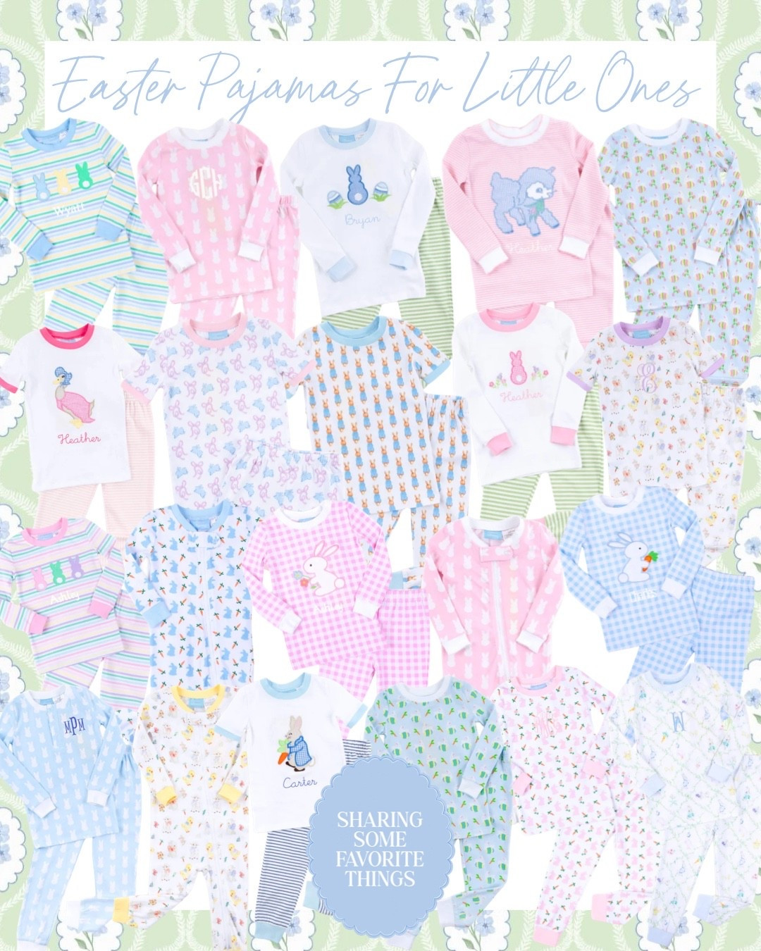 The countdown to Easter is on… and the pajama drawer needs a refresh 🐣🐰🌸
⁠
These Easter pajamas are made with playful prints, classic details, and cozy fabrics 🙌🏼🌷🩵
⁠
Hop to it before sizes sell out!

#easter #easterpjs #easterpajamas #spring #springtime #springstyle #easterbunny #easterbasket #kidspjs #matchingfamilypajamas #traditions #cozystyle #cozymorning #cozystyle #holidaytraditions #matchingpjs #familypjs #lounge #loungewear #petiteplume #festivefits #holidays #kids #kidspajamas #toddler #toddlerpajamas #baby #babypajamas #family #familyphotos #familymatching #matchingfamily #familypajamas #pajamas #pjs #grandmillenial #grandmillenialstyle #preppy #preppystyle #LTKeaster

#LTKBaby #LTKSeasonal #LTKKids