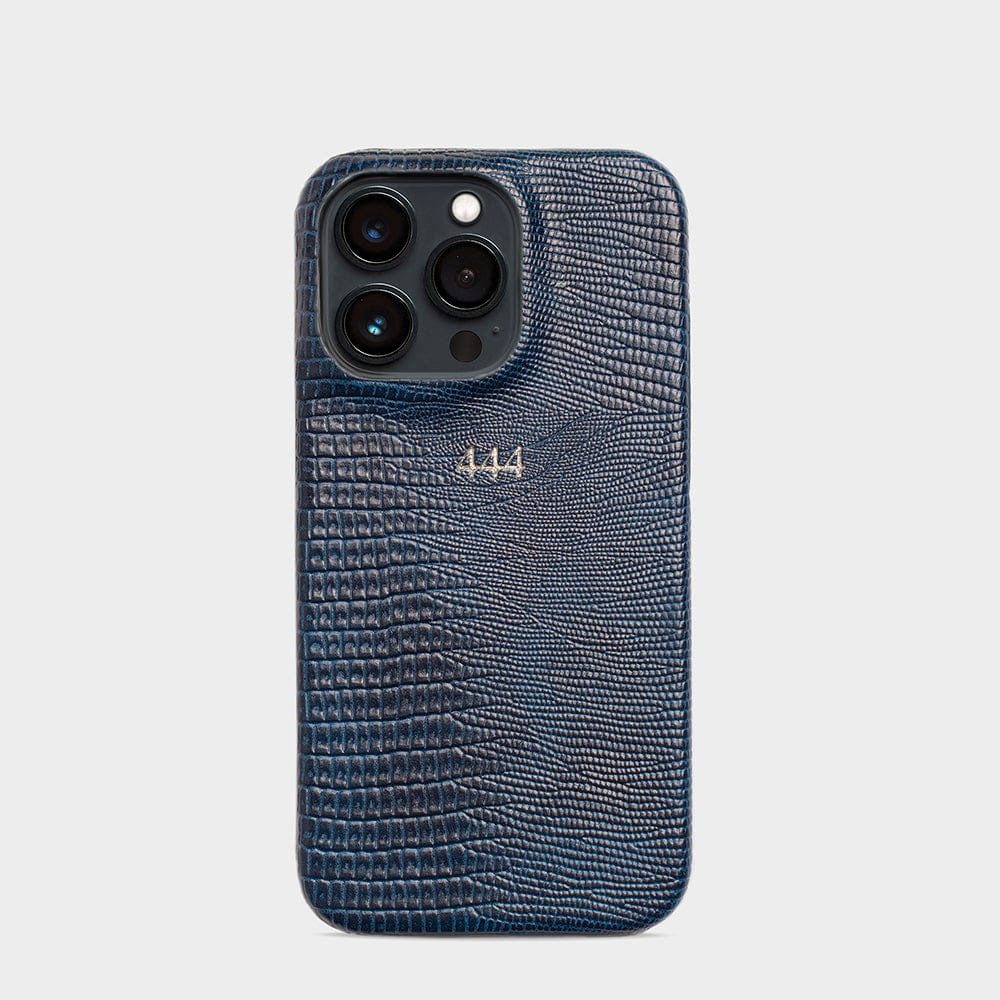 Navy Lizard Texture Personalized Snap Case | INSERIF (US)