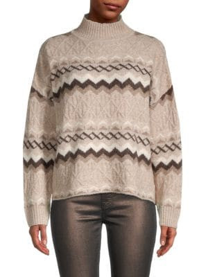 ​Fair Isle Dropped Shoulder Sweater | Saks Fifth Avenue OFF 5TH
