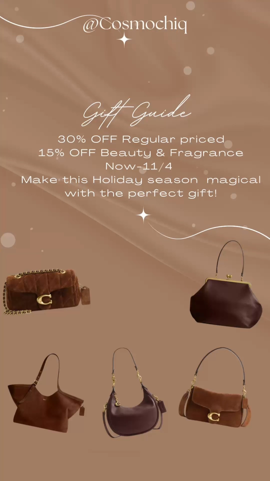 Make this holiday season magical with Macy’s! Macys annual friends and family sale is happening Now - 11/4. 30% off regular price and 15 % off beauty and fragrance. 
He are a few things on my Macys list . Get it now before it’s gone . 

#LTKSaleAlert #LTKHoliday #LTKGiftGuide