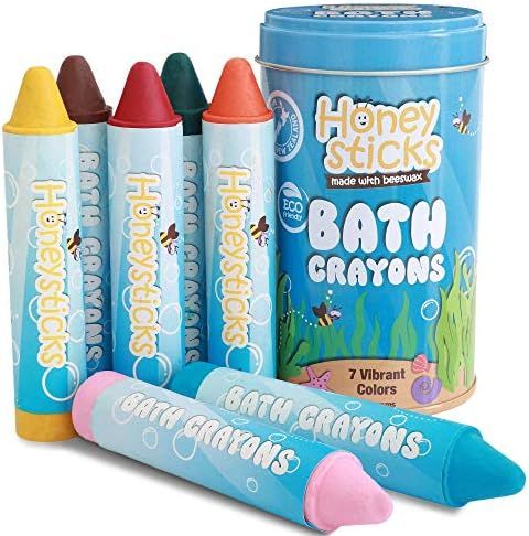 Honeysticks Bath Crayons for Toddlers & Kids - Handmade from Natural Beeswax for Non Toxic Bathtub F | Amazon (US)