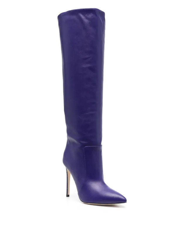 Paris Texas knee-high 100mm Boots | Purple | FARFETCH | Farfetch Global