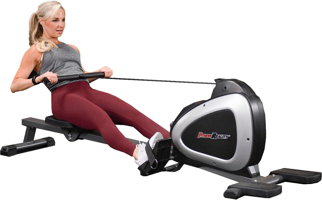 Fitness Reality Magnetic Rowing Machine with Bluetooth Workout Tracking Built-In, Additional Full... | Amazon (US)