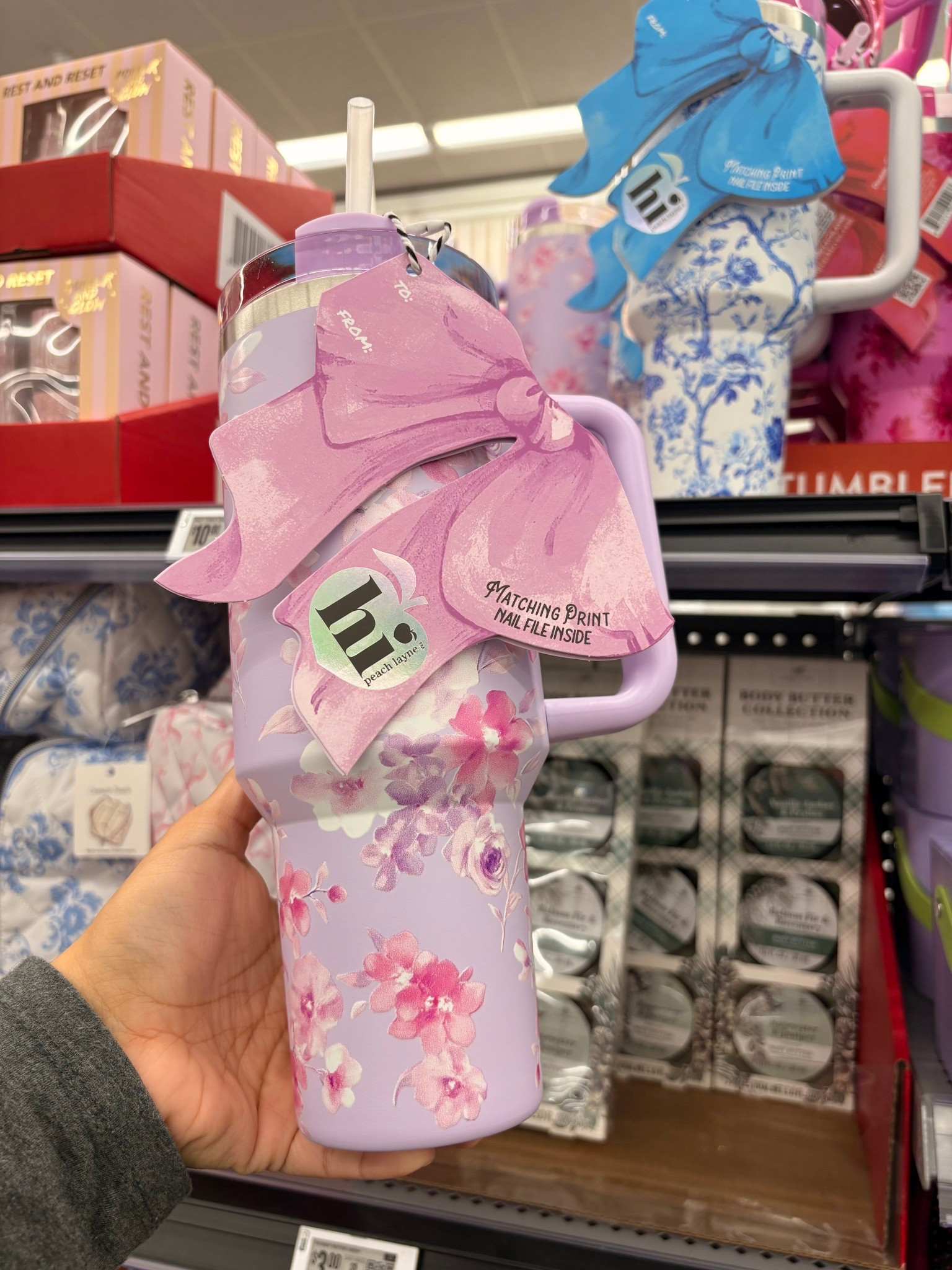 $10! 🎀 Hi Peach Layne 40 oz Insulated Tumbler with Nail File ✨ Available in Pink & Blue 🩵🩷


#tumbler #pink #blue #walmartfinds

#LTKHoliday #LTKGiftGuide