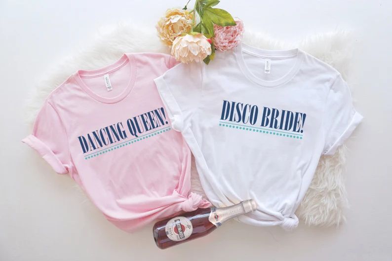 Mamma Mia Bachelorette Shirts, Disco Bride Shirt, Dancing Queen Bachelorette Shirts, Disco Bachel... | Etsy (US)