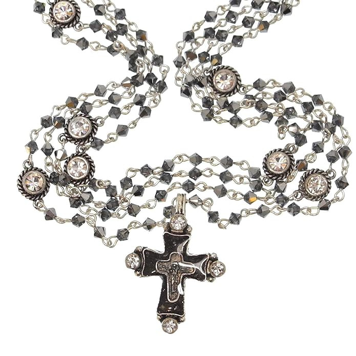 VSA Designs - Virgins Saints and Angels Original Bicone Magdalena Hematite | Amazon (US)