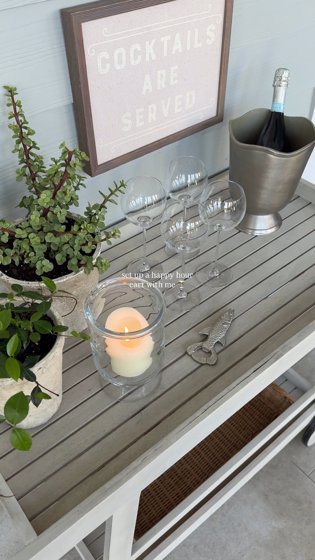 happy hours activated 🍸 | btw I think I found the crispiest wine glasses, that stem 😮‍💨 @crateandbarrel 

#happyhour #outdoorfurniture #summernights #outdoorliving #partyideas 

#LTKHome #LTKSaleAlert #LTKSeasonal