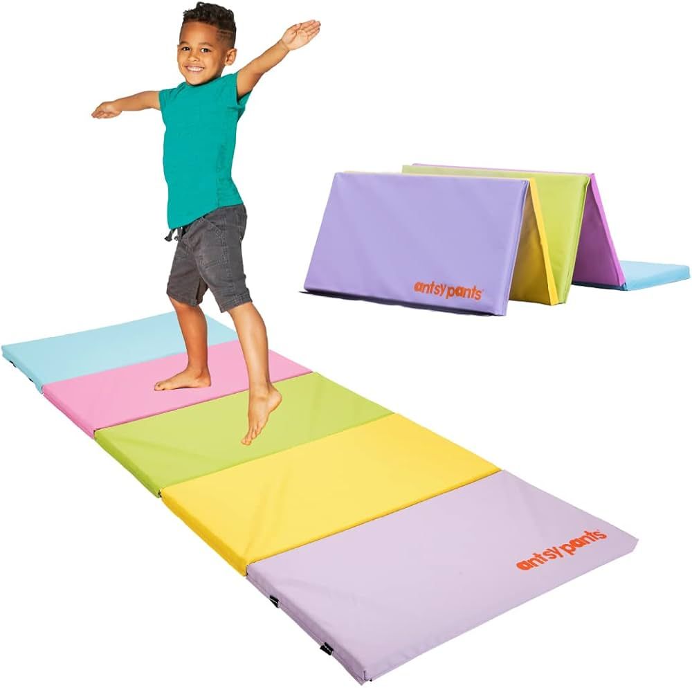 Tumbling Mat – Gymnastics Mat, Easy to Clean Gym Mat, Sturdy, Foldable Tumbling Mat for Kids, P... | Amazon (US)