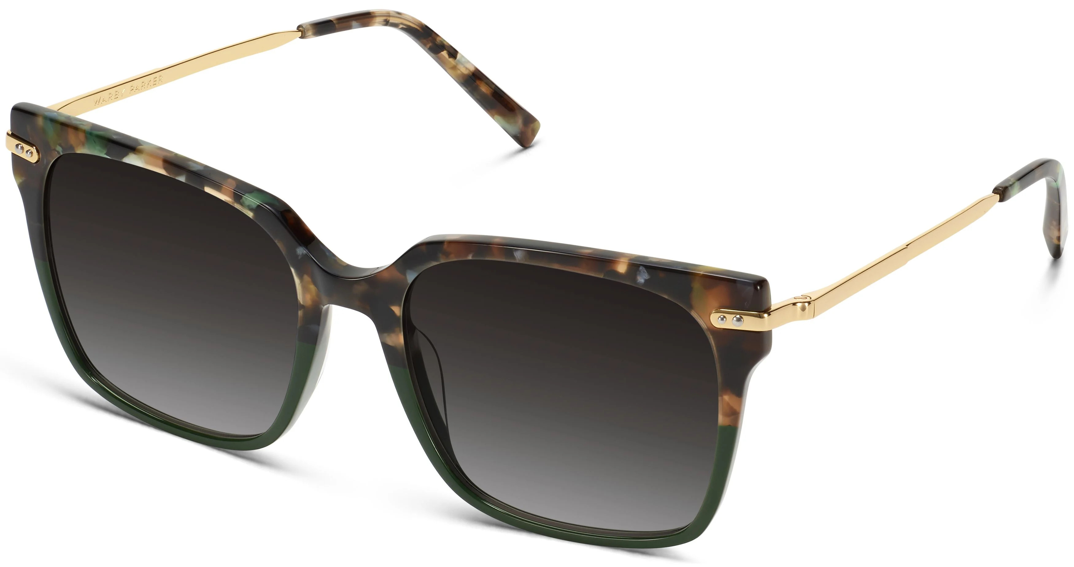 Vela Sunglasses in Aventurine Tortoise with Polished Gold | Warby Parker (US)