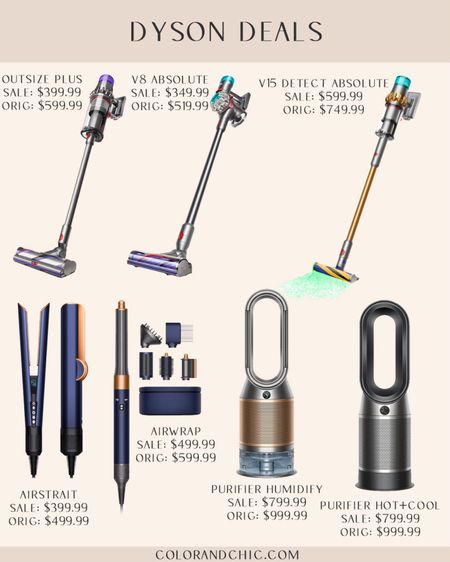My favorite products from Dyson on sale for Memorial Day weekend. From the V15 Detect cordless vacuum, Dyson Airwrap and Dyson purifiers, we swear by these to improve the quality of our lives and make things easier. 

#LTKSaleAlert #LTKHome
