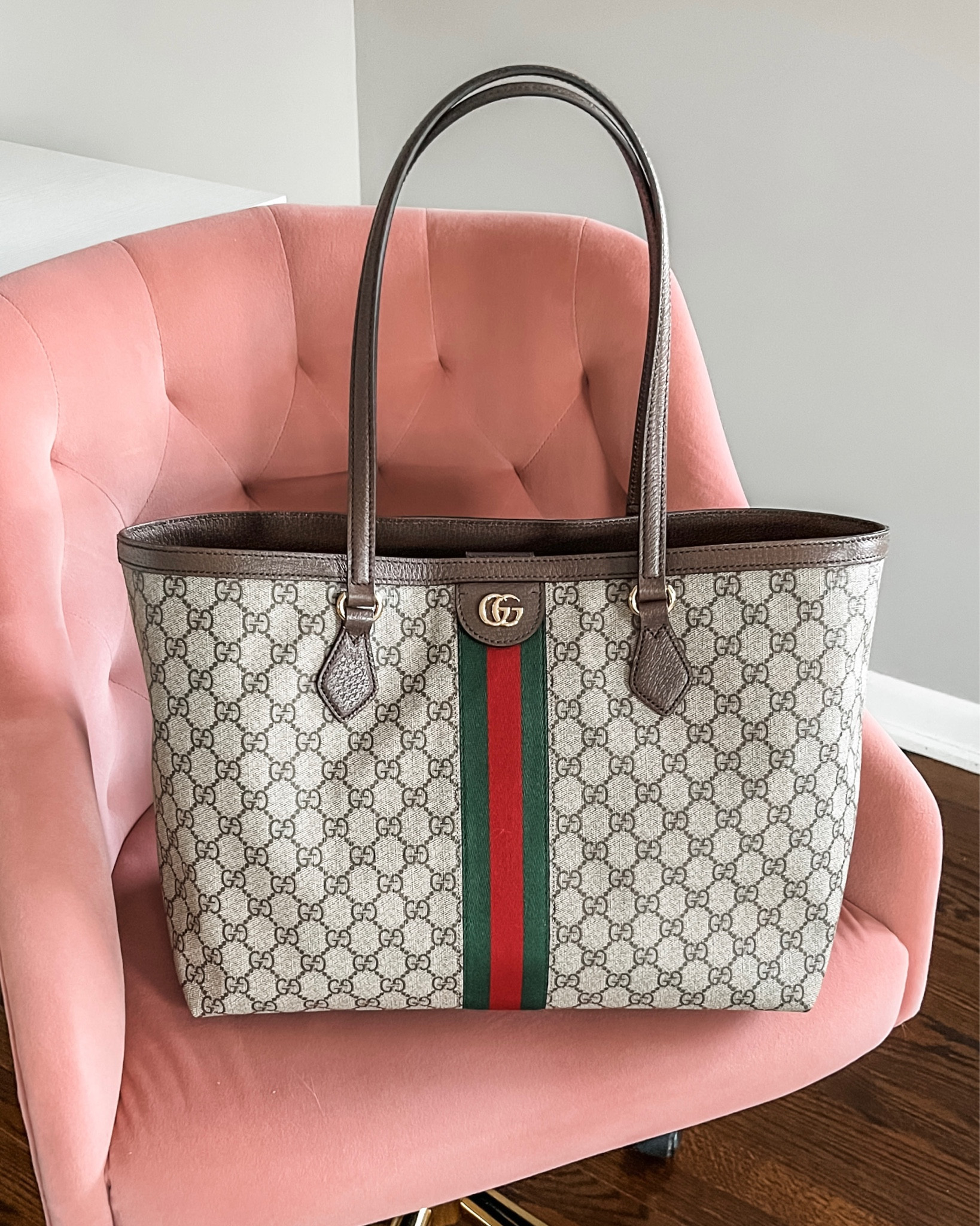 Ophidia GG Medium Tote in Brown - Gucci