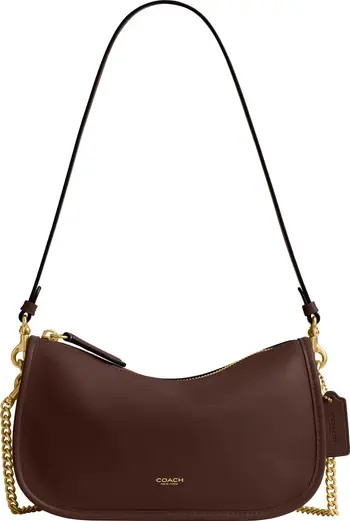 Waverly Natural Grain Leather Shoulder Bag | Nordstrom