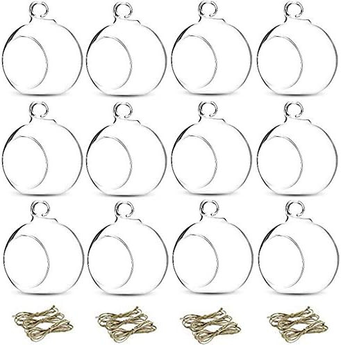 Hanging Glass Tealight Holder - 3.16”/8cm 12 Pcs | Amazon (US)