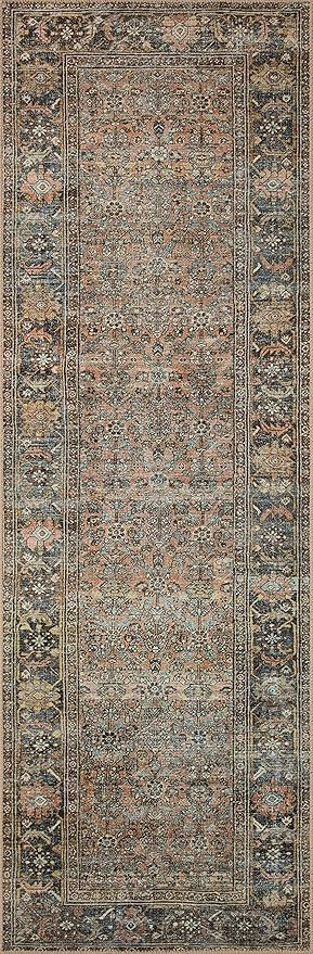 Loloi II Adrian Collection ADR-03 Terracotta/Multi, Traditional 2'-6" x 9'-6" Runner Rug | Amazon (US)