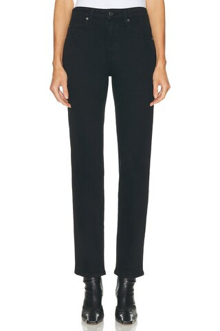 KHAITE Viv Straight Leg in Black | FWRD 
