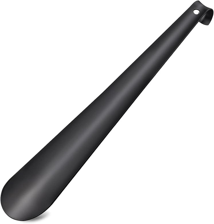 OIATAIO Premium Black Metal Shoe Horn Long Handle For Seniors, 16.5", Thicker and tougher, Long S... | Amazon (US)