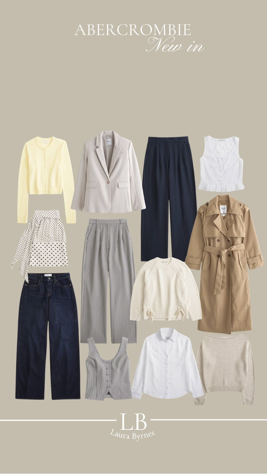 Abercrombie New In 

Spring Style, New in Season, Early Spring, Late Winter, Outfit Inspiration, Jeans, Workwear, Blazer, Sloane Trousers, Knitwear, Trench Coat  

#LTKwinter #LTKeurope #LTKuk