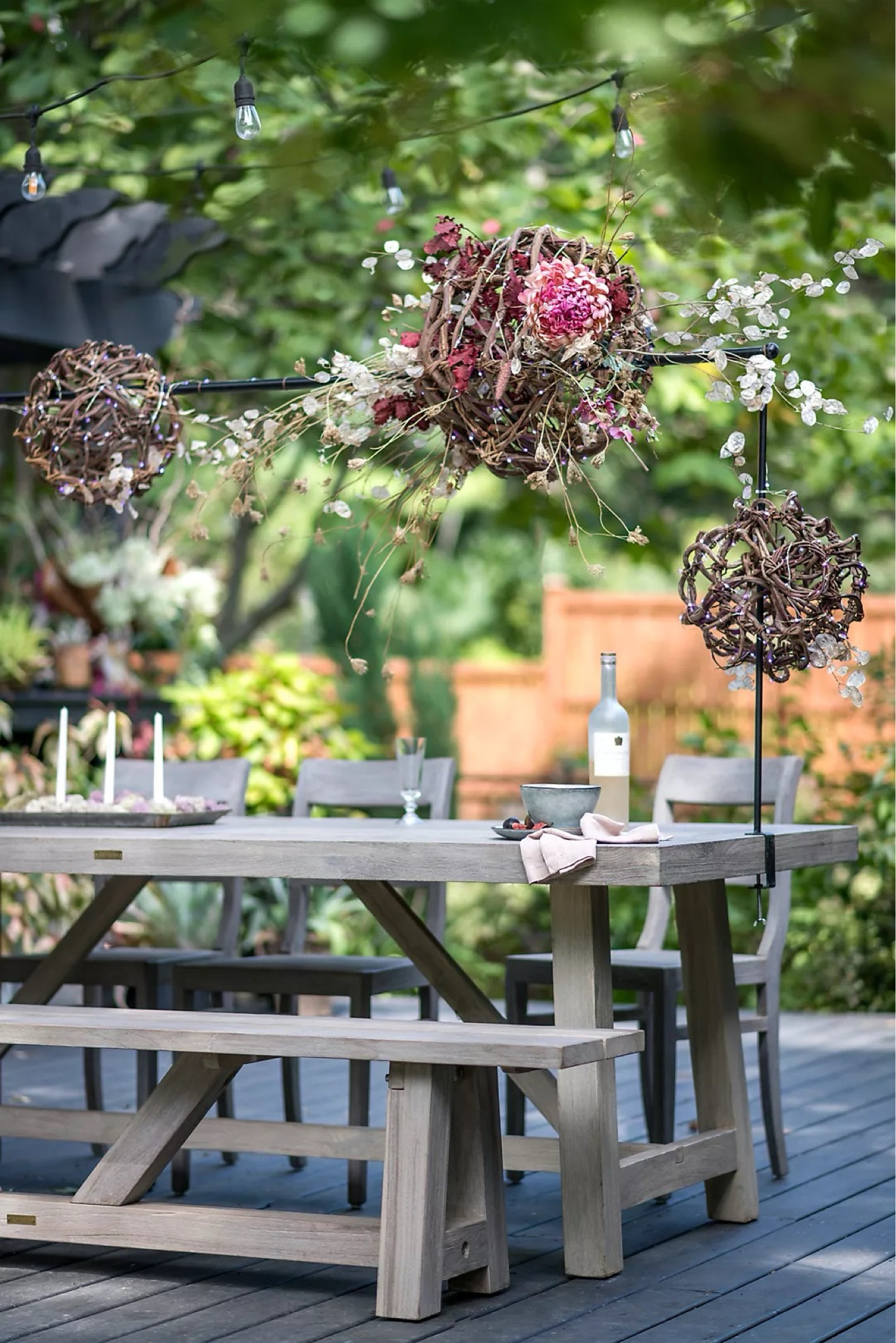 Elevate your dining experience with this versatile adjustable iron rod, designed to create stunning seasonal and natural decor moments. Perfect for both indoor and sheltered outdoor use, this iron rod features secure clamps on either side of your table, making it easy to wrap botanical elements, light strings, and garlands for effortless and elegant decorating.

Bring a touch of nature and festivity to your dining table with this adjustable iron rod. Whether it's a cozy indoor dinner or an outdoor gathering, your decor will shine with style and charm.

Shop now and start creating your own seasonal decor moments!

#LTKHome #LTKWedding #LTKSeasonal