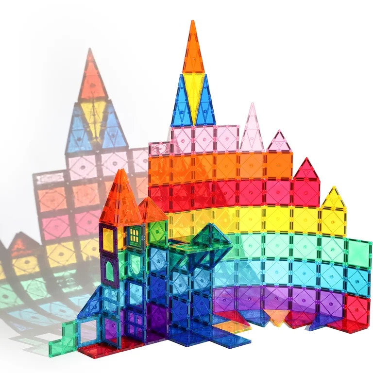 FunMagic Magnetic Tiles, Magnet Building Set,Magnetic Blocks, 3D STEM Stacking Toys, Magnets Toy ... | Walmart (US)
