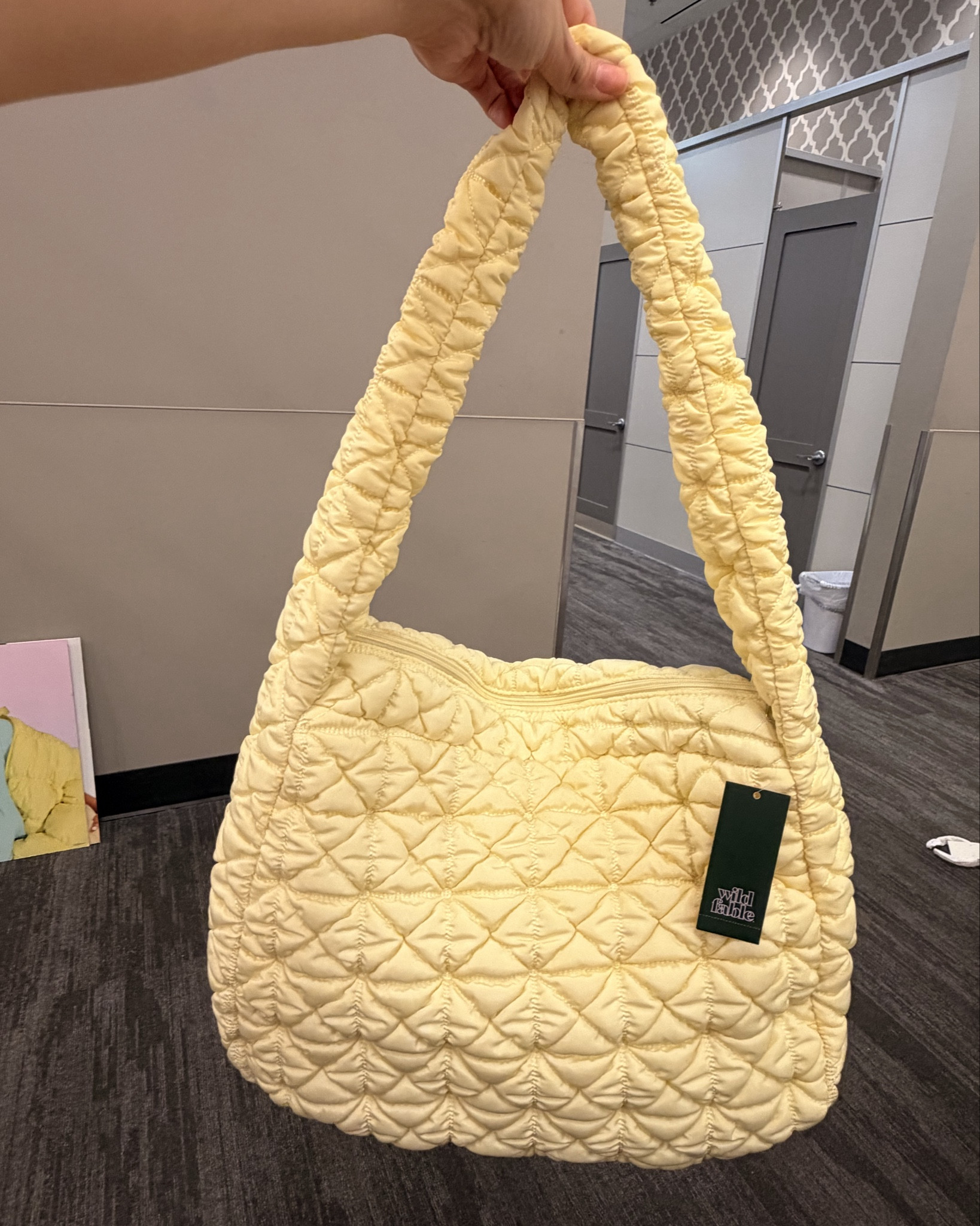 The perfect spring color 💛 this puffer bag holds all your essentials and so much more!

#LTKmomlife #LTKootd