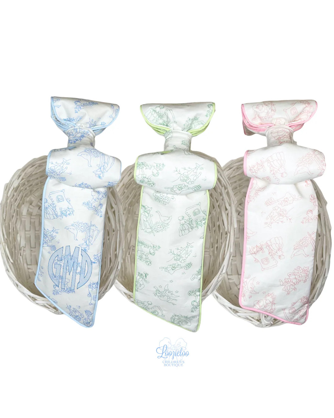 Toile Original Basket Bows | Loozieloo