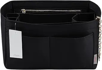 Purse Organizer Insert, Felt Purse Organizer with Zipper and Sewn Bottom Insert, Fit Speedy Never... | Amazon (US)