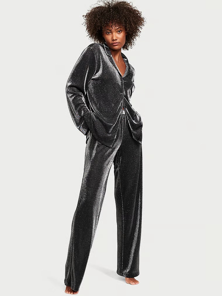 Shimmer Knit Long Pajama Set - Sleep & Lingerie - Victoria's Secret | Victoria's Secret (US / CA )