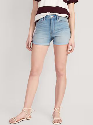 High-Waisted Wow Jean Shorts for Women -- 3-inch inseam | Old Navy (US)