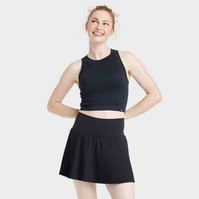 Women's Ribbed Seamless Support Tank Top - JoyLab™ Black M | Target