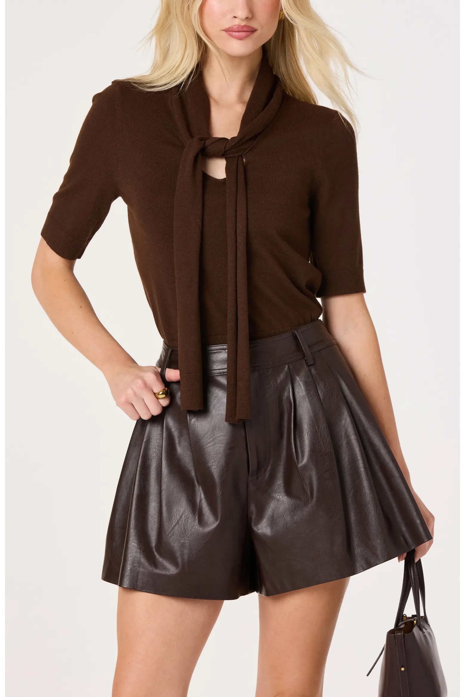 ASTR the Label Agatha Tie Neck Sweater (Women) | Nordstrom | Nordstrom