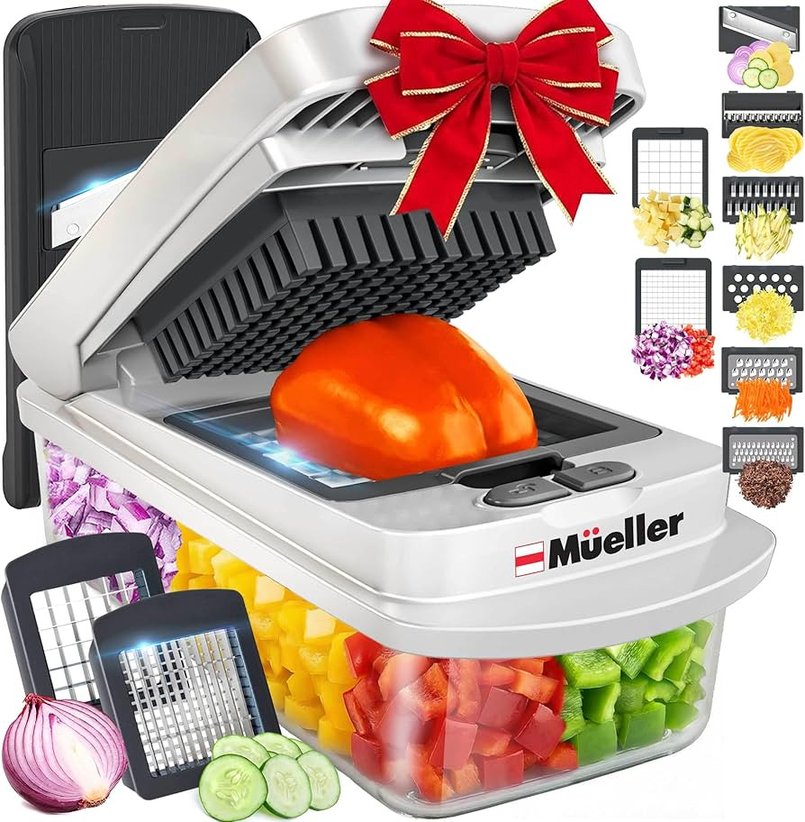 Mueller The Real Original Pro Chopper since 2013 Vegetable Chopper Mandoline Slicer, 8 Blade Food... | Amazon (US)