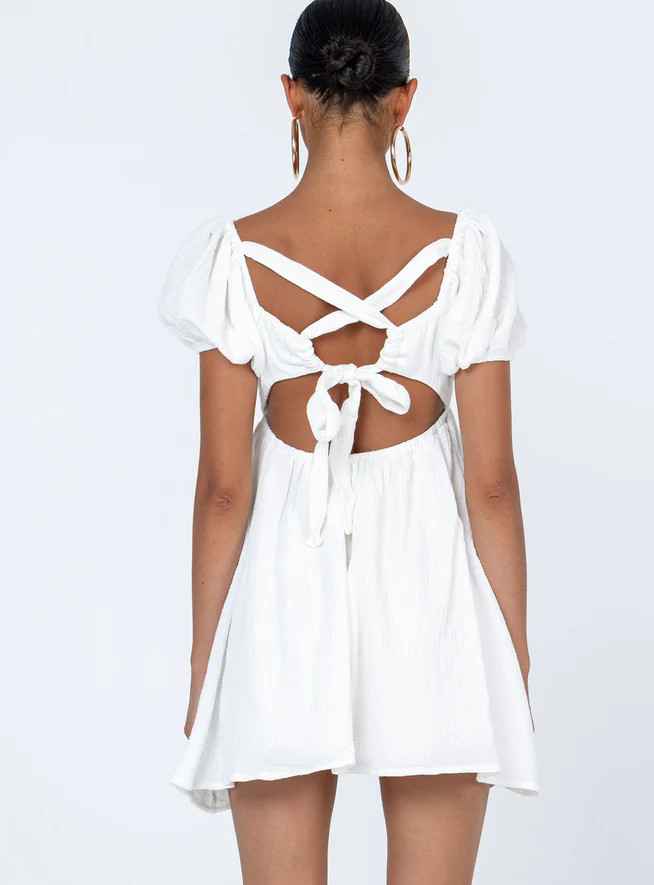 Let's Dance Mini Dress White | Princess Polly US