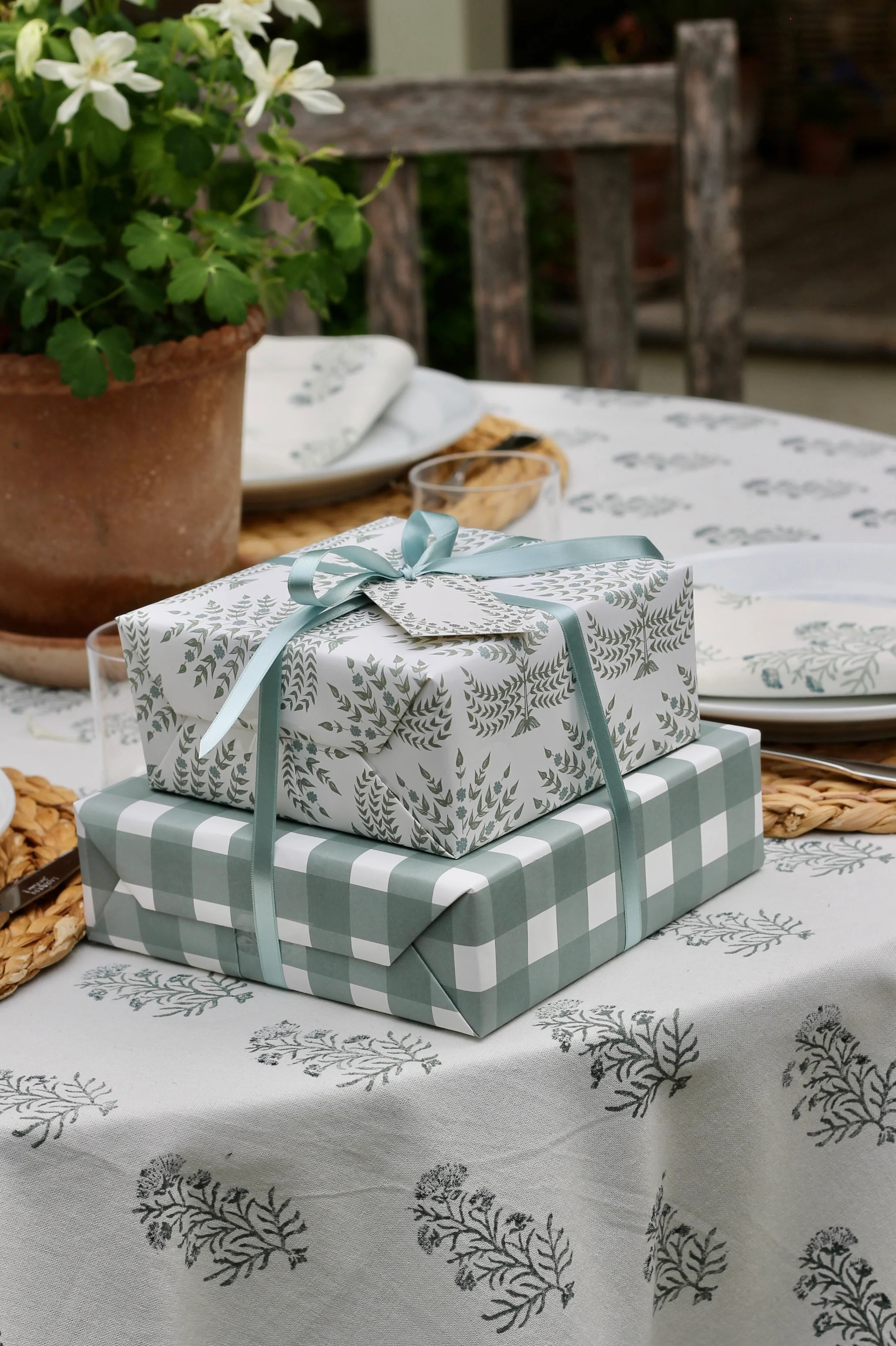 Mason Wrapping Paper in Pewter | JSH Home Essentials