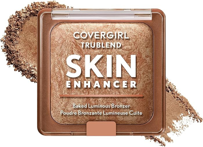 COVERGIRL TruBlend Skin Enhancer Baked Luminous Bronzer, with Hyaluronic Acid & White Rose Extrac... | Amazon (US)