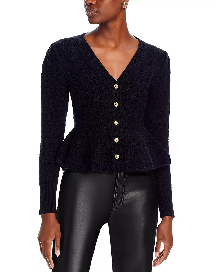 Amina Peplum Cardigan | Bloomingdale's (US)