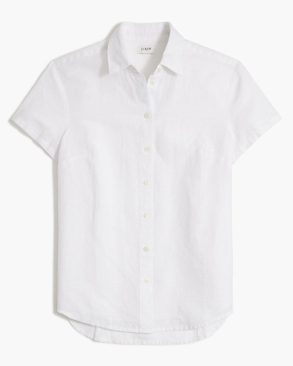 Short-sleeve linen-blend button-up shirt | J.Crew Factory