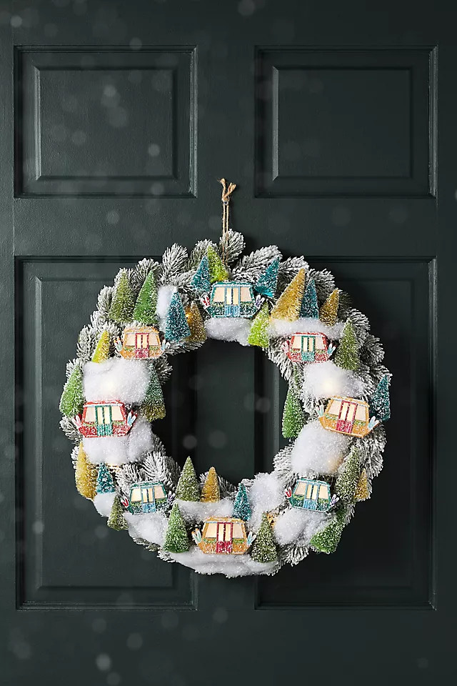 Light-Up Gondola Wreath | Anthropologie (US)