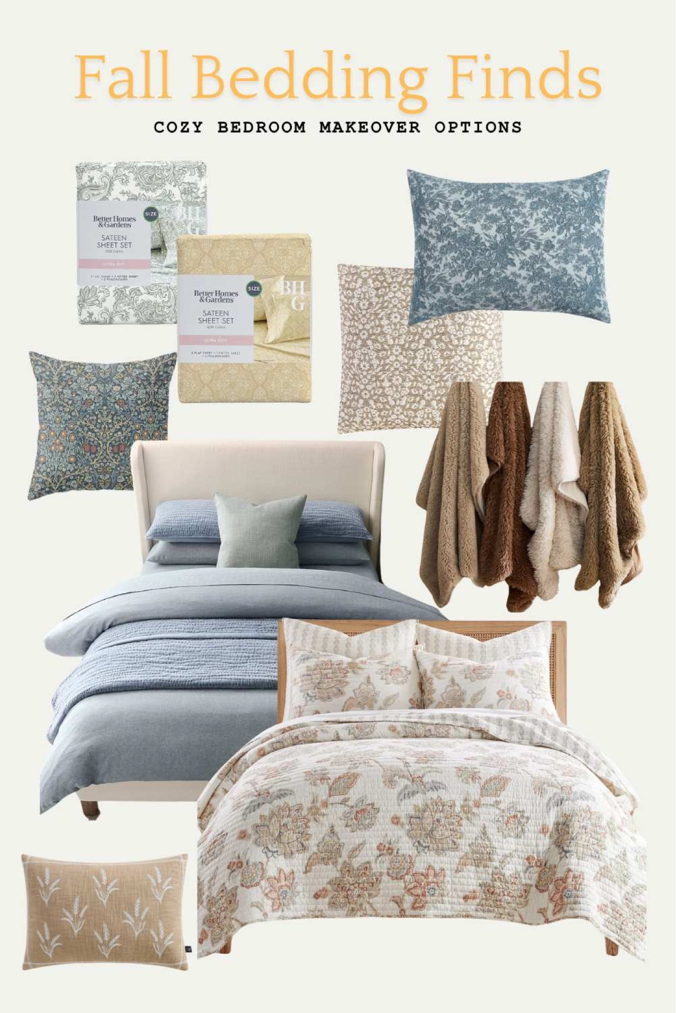 Cozy up for fall with these affordable bedroom makeover options! 

#LTKHome #LTKSeasonal