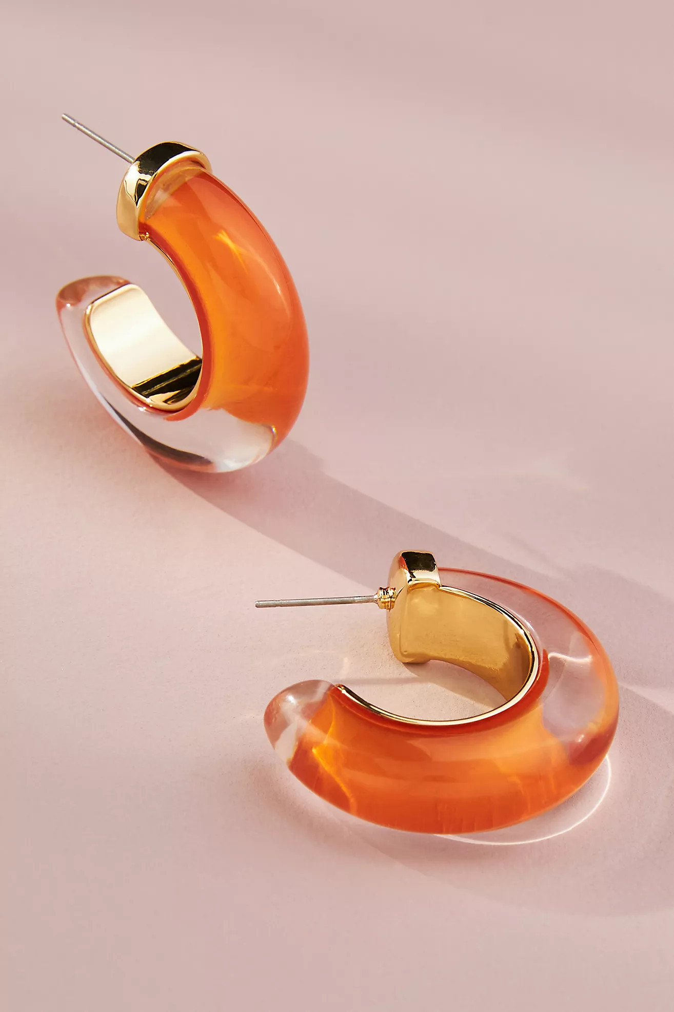 Chunky Resin Hoop Earrings | Anthropologie (US)