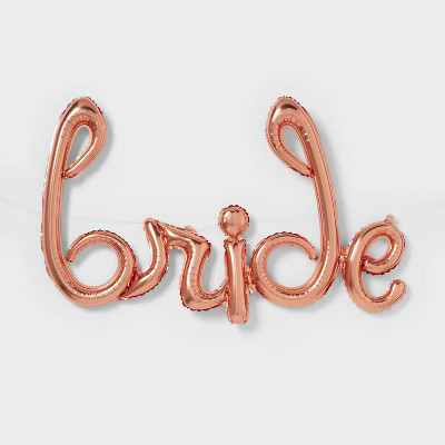 Bride' Balloon Banner Rose Gold - Spritz™. For Bachelorette Parties and Bridal Showers | Target