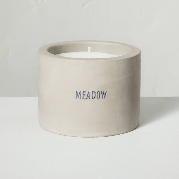 5oz Meadow Soy Blend Mini Cement Candle - Hearth & Hand™ with Magnolia | Target