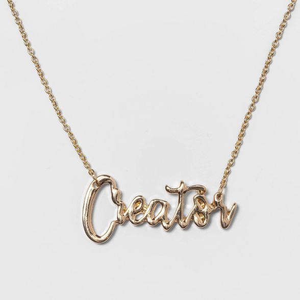 Jam + Rico Black History Month Creator Necklace - Gold | Target