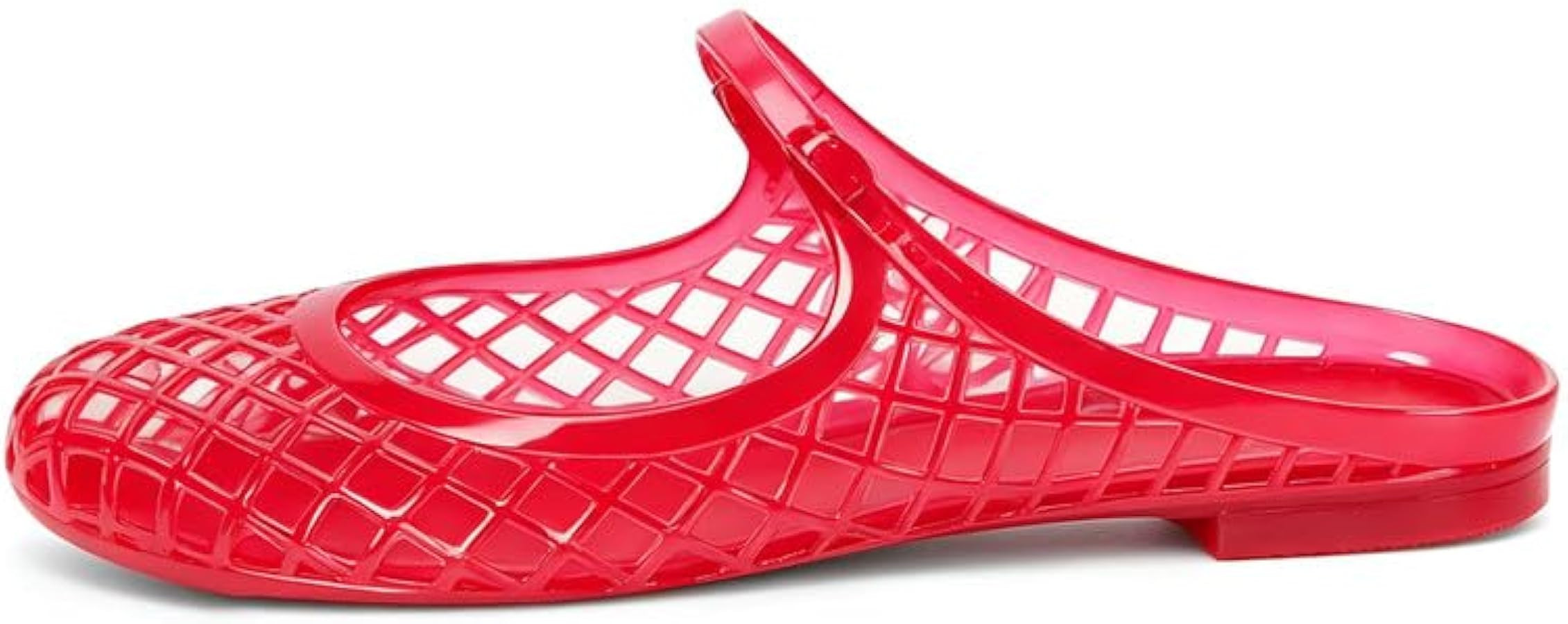 MAVMAX Clear Jelly Slide Sandals for Women Mary Jane Mules Breathable Closed Toe Flat Summer Slip... | Amazon (US)