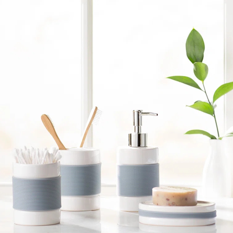 4 Piece Bathroom Accessory Set | Wayfair North America