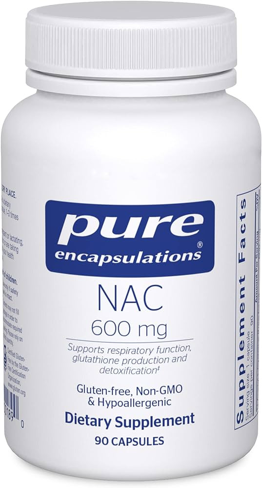 Pure Encapsulations NAC 600 mg - NAC Supplement for Lung Health & Immune Support, Liver Support &... | Amazon (US)