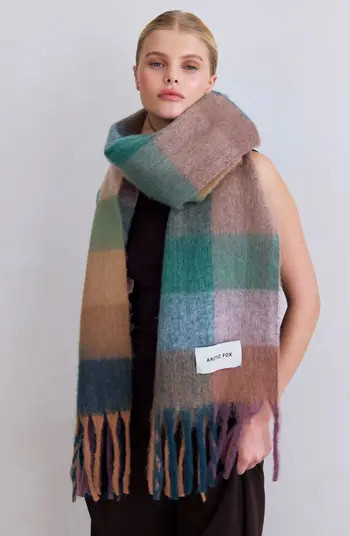 The Reykjavik Check Fringe Scarf | Nordstrom