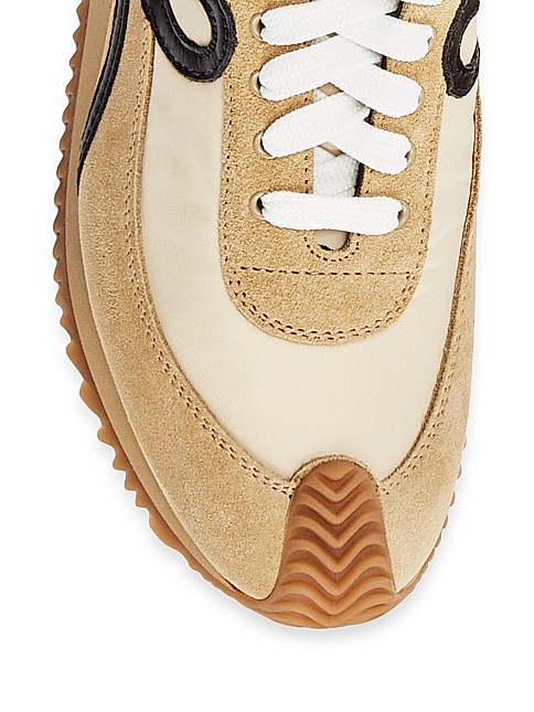 Flow Runner Mix Leather Sneakers | Saks Fifth Avenue